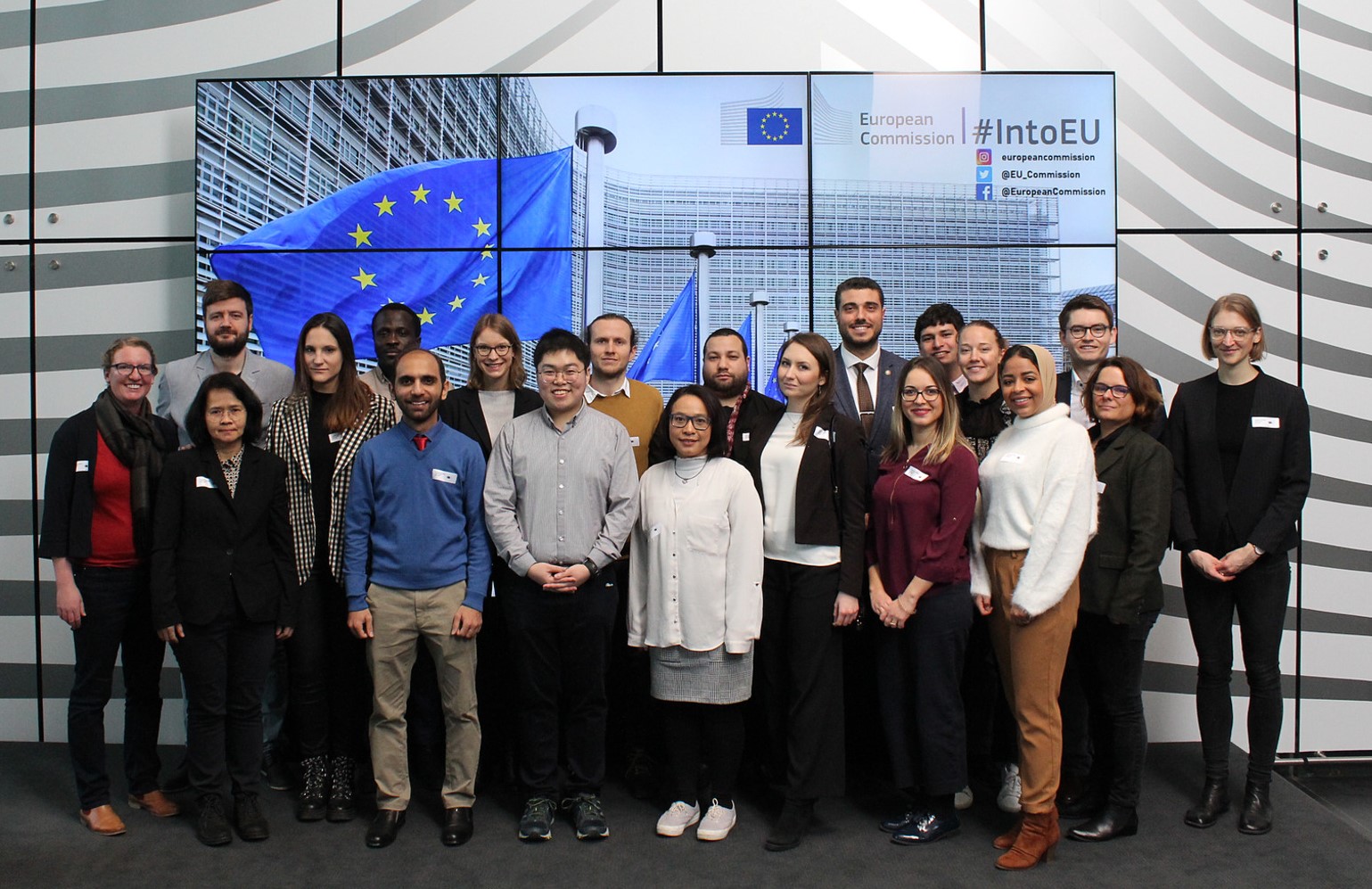 Group photo at the European Commission