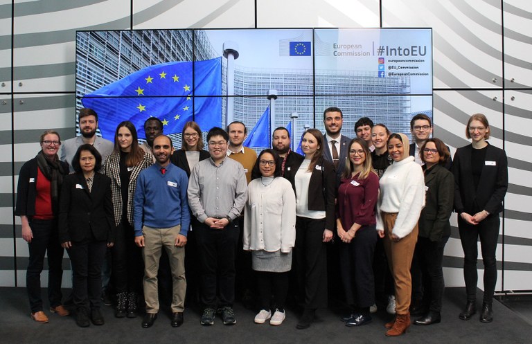 Group photo at the European Commission Group photo at the European Commission